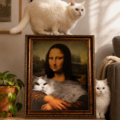 Monakitty — the Cat Bed That Turns Your Cat into a Masterpiece